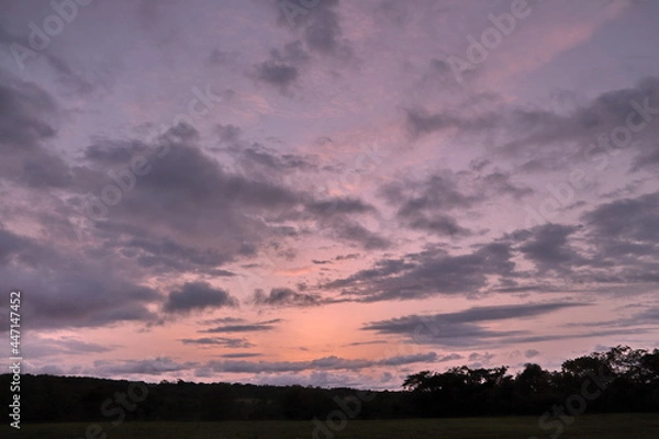 Fototapeta sunset in the clouds