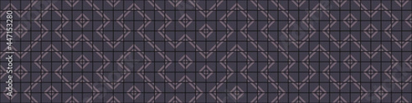 Fototapeta Abstract Geometric Pattern generative computational art illustration