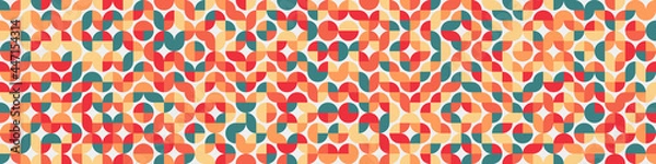 Fototapeta Abstract Geometric Pattern generative computational art illustration