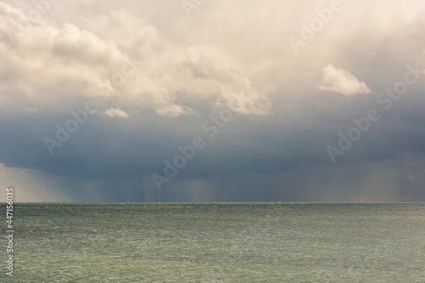 Obraz Rain cloud over the ocean