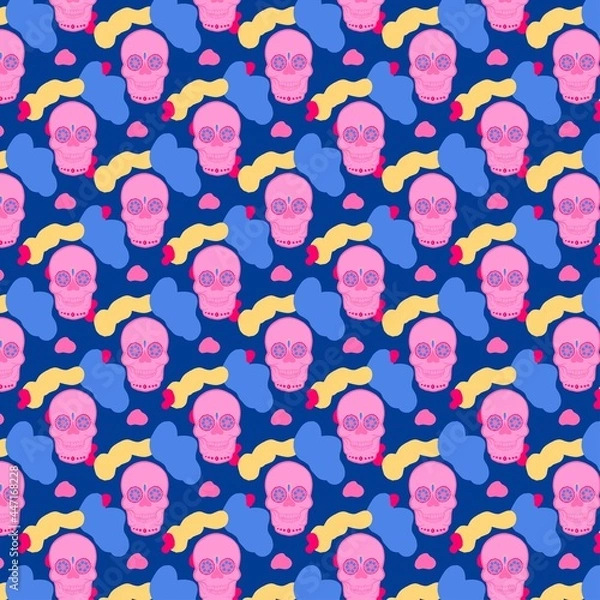 Obraz Mexican skull pattern