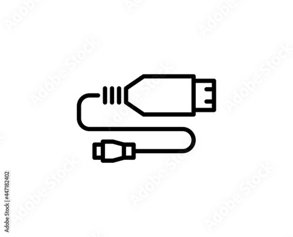 Obraz Usb line icon