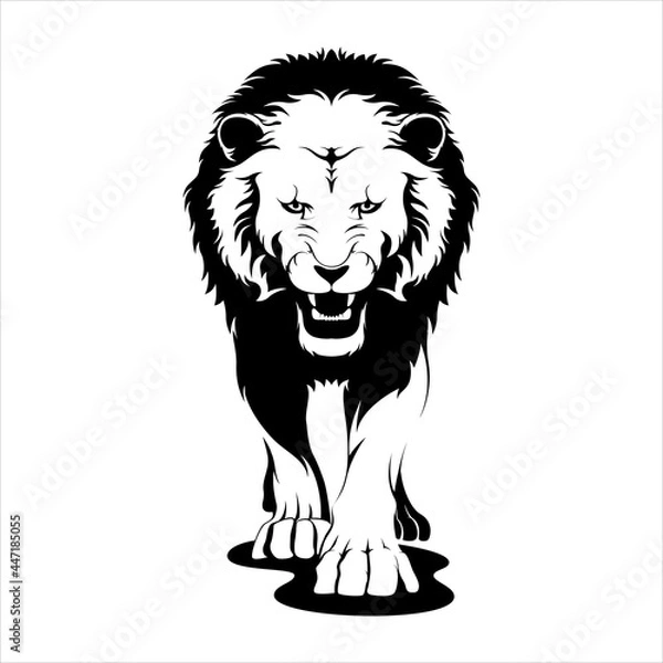 Obraz lion silhouette