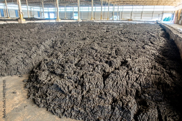 Obraz biosolids sludge storage ready for fram land