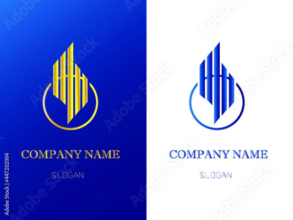 Obraz blue company logo