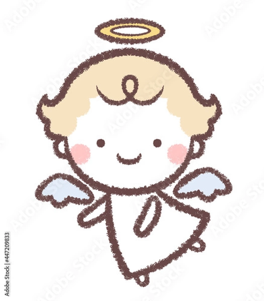 Fototapeta 飛行する天使の子