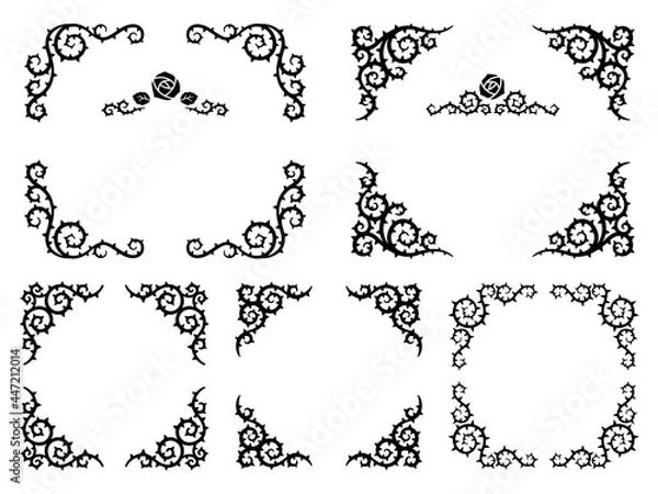 Fototapeta いばらのフレームセット