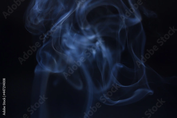 Obraz smoke on black background