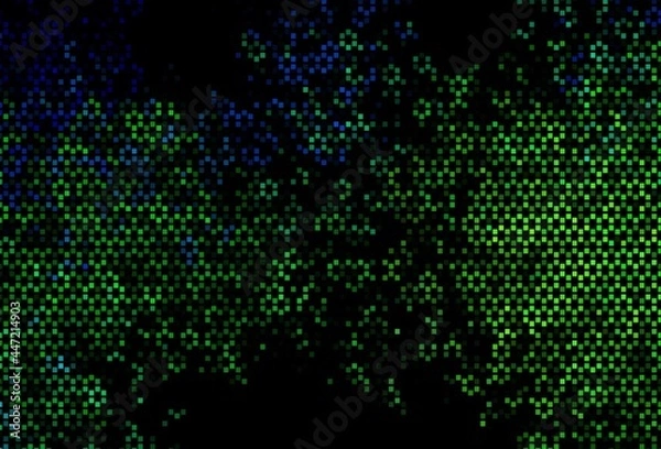 Fototapeta Dark Blue, Yellow vector pattern with crystals, rectangles.