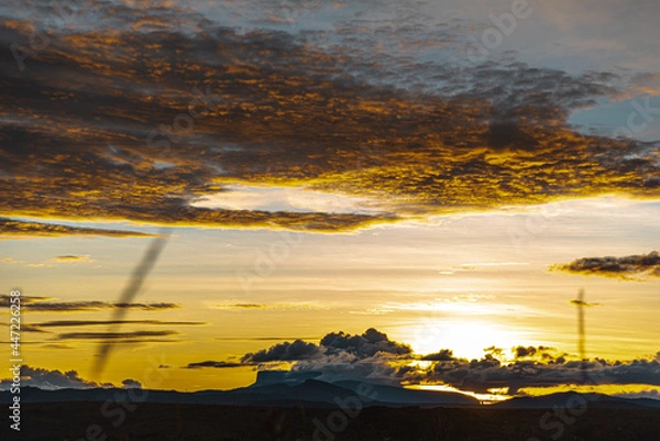 Obraz sunset in the mountains