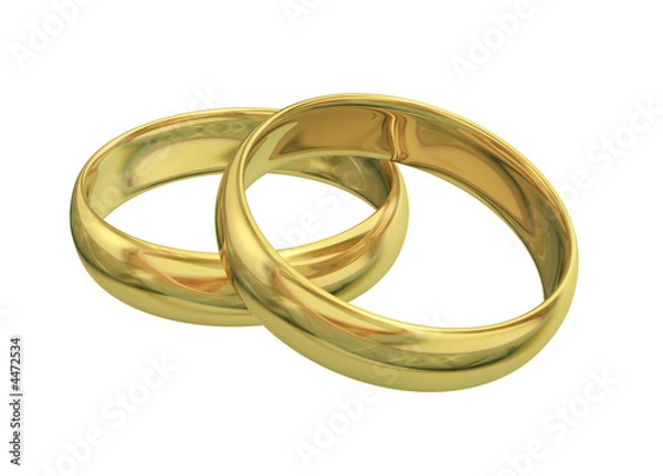 Obraz Gold wedding rings