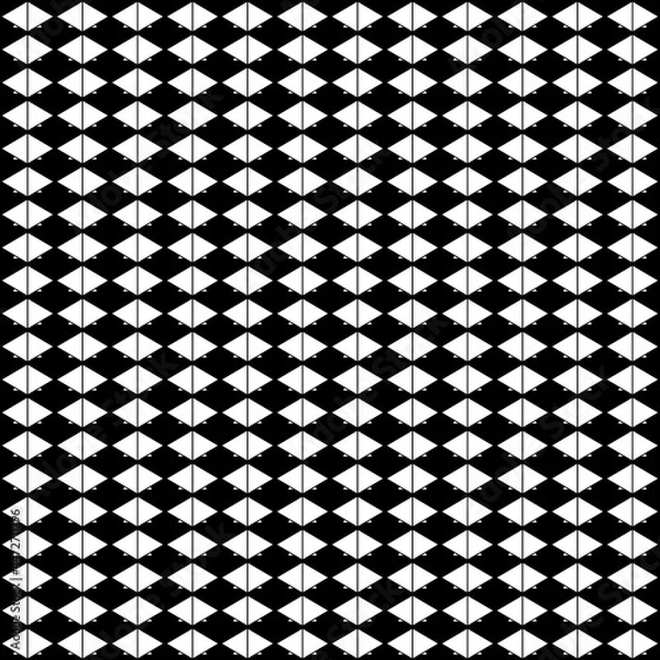 Obraz seamless pattern geometric on black background, simple style vector