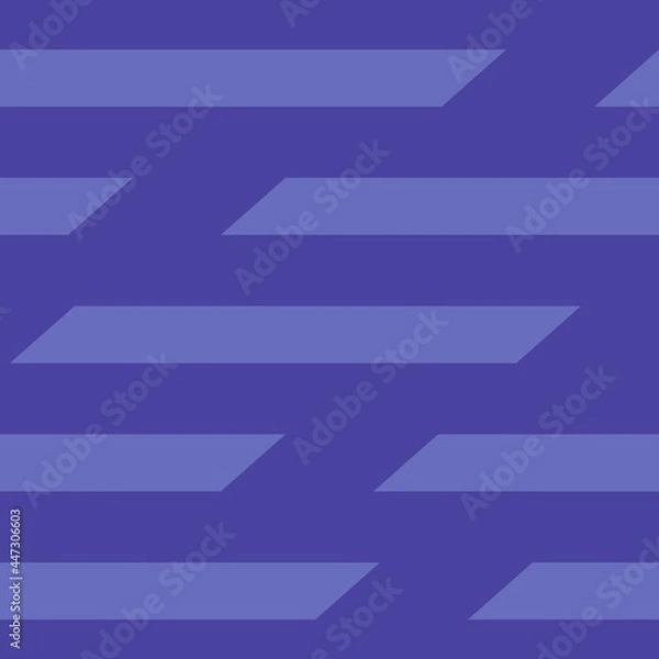 Fototapeta Blue Shapes Pattern. Vector seamless pattern background with gemetrical shapes