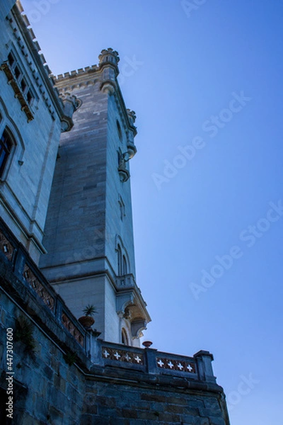 Obraz View of Miramare Castle in Trieste on a Sunny Day