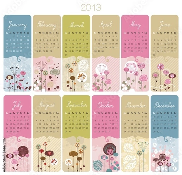 Obraz 2013 Calendar Set