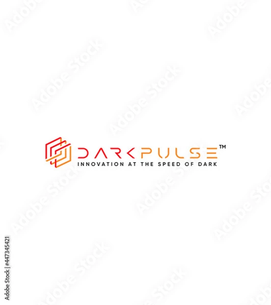 Fototapeta Dark Pulse creative modern vector logo template