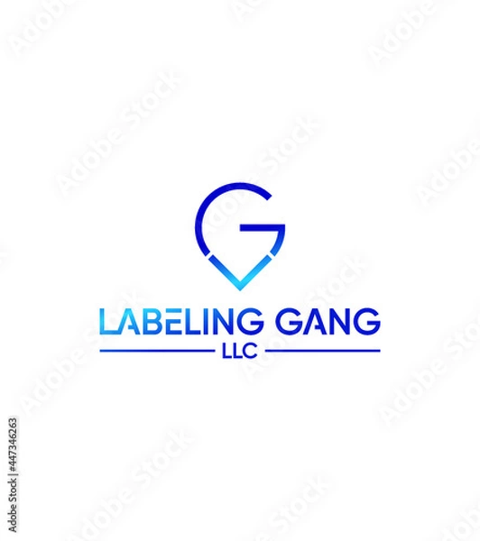 Obraz Labeling Gang creative modern vector logo template