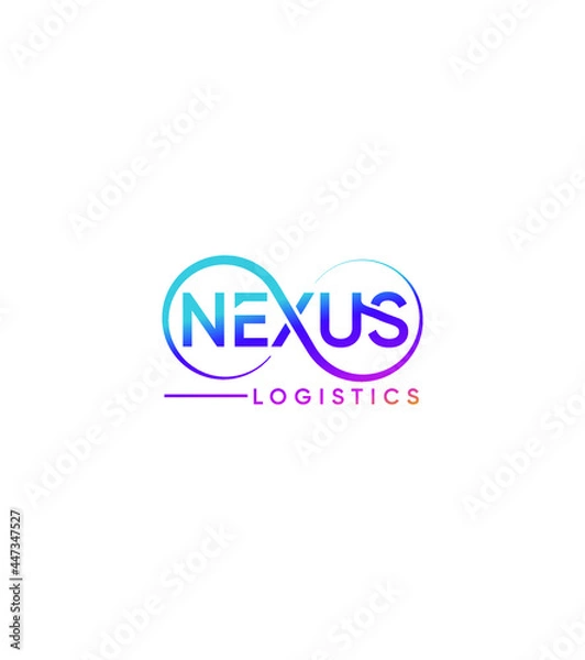 Obraz Nexus logistics creative modern vector logo template