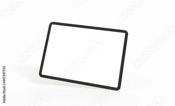 Fototapeta Tablet pc  computer with blank screen 3d