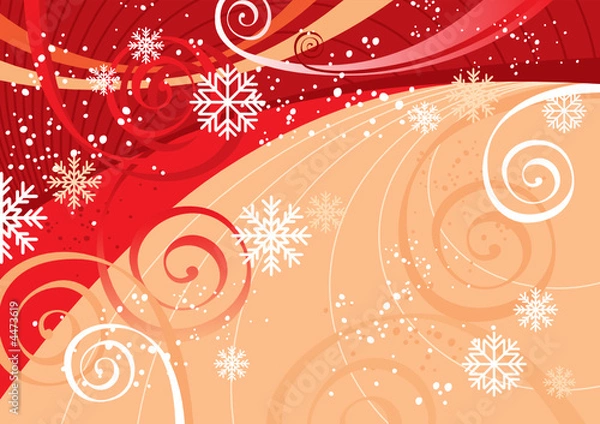 Fototapeta New Year's Fun Background (editable vector or jpeg image)