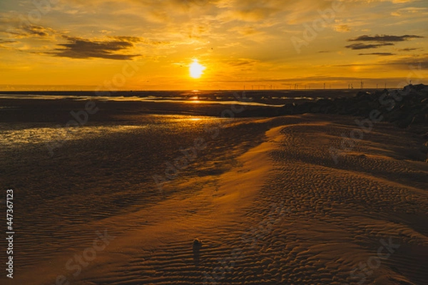 Obraz sunset in the sand