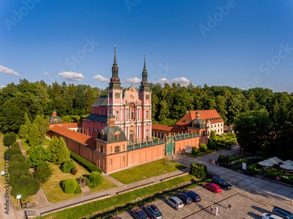 Fototapeta Marian Sanctuary - Świętolipska basilica of the Visitation of the Blessed Virgin Mary - the village of Święta Lipka in Warmia and Mazury in Poland