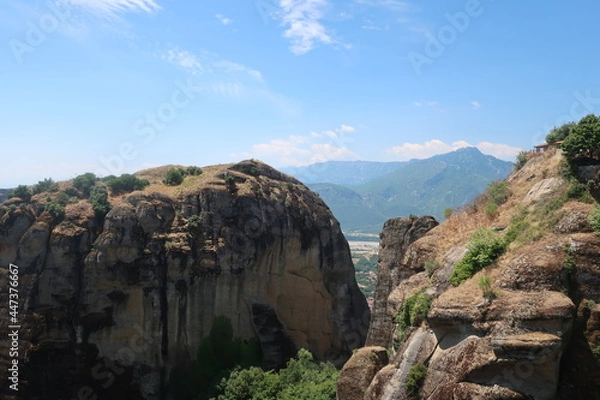 Fototapeta View from a monastery in Meteora