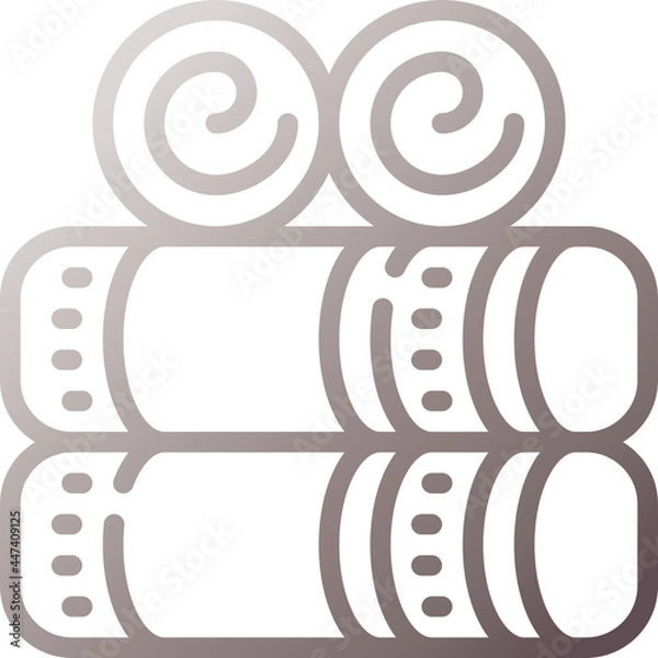 Obraz towels gradient icon