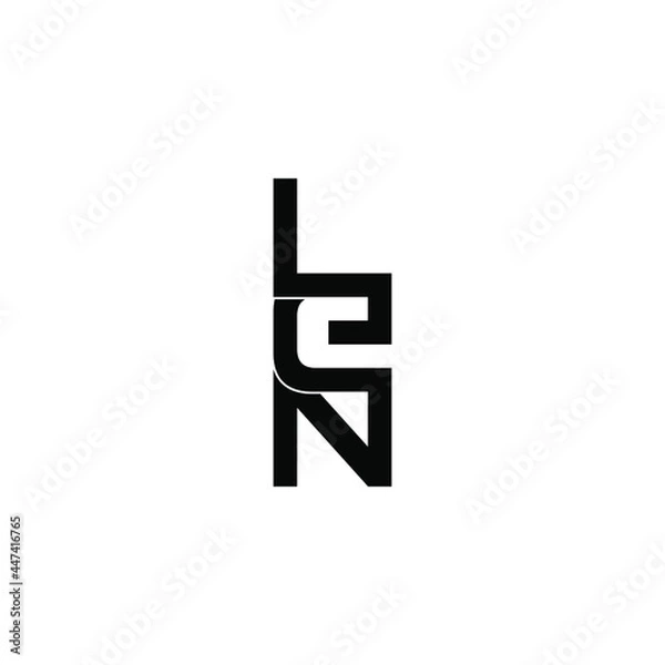 Fototapeta len initial letter monogram logo design