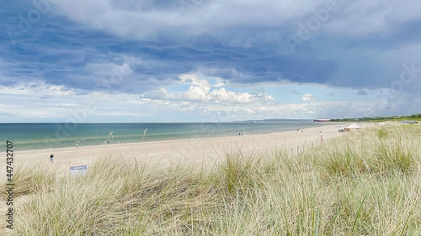 Obraz view of the beach swinoujscie baltic panorama