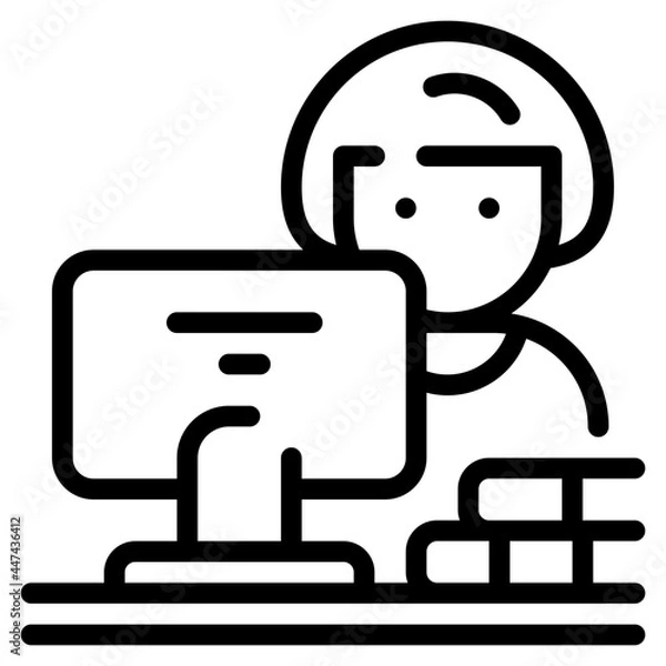 Obraz student line icon
