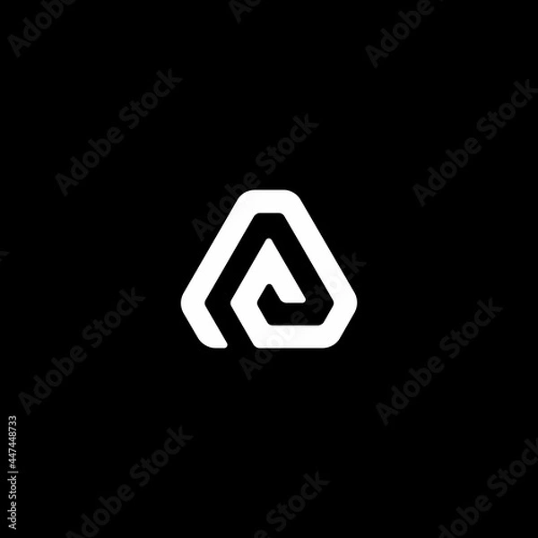 Fototapeta Letter A Monogram Logo
