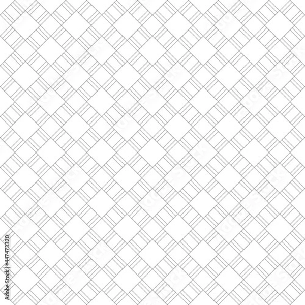 Obraz seamless pattern rectangle on white background, simple style vector