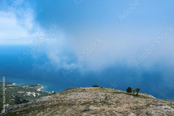 Obraz Clouds and mountains 