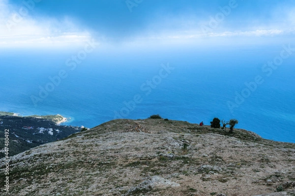 Obraz Clouds and mountains 
