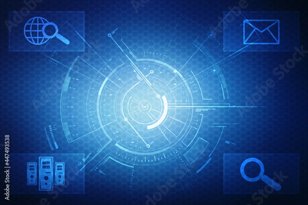 Fototapeta Binary Code Background, Digital Abstract technology background, Big data digital binary code, Internet Data Communication and Transfer background, Futuristic information technology concept