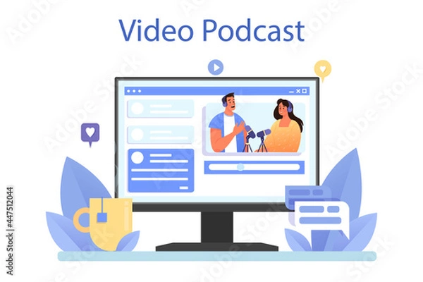 Fototapeta Special events online service or platform. Entertaining activity