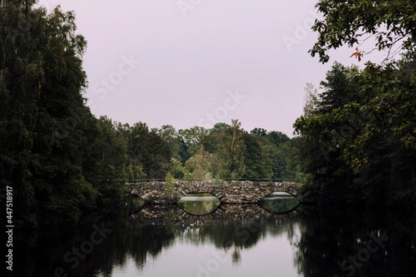 Obraz Stone bridge over the river