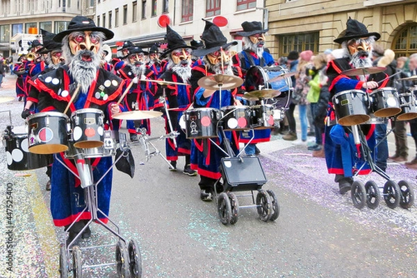 Obraz Carnival of Basel - Drummers