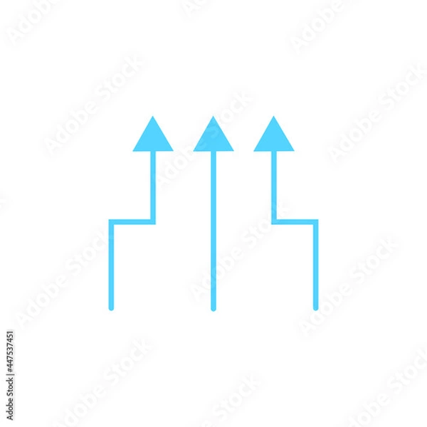 Fototapeta Arrows icon for app and website design. Vector.