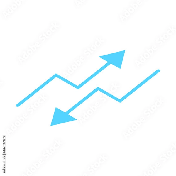 Fototapeta Arrows icon for app and website design. Vector.