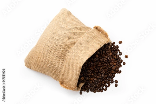 Obraz Coffee bag isolated on white background