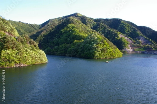 Obraz 初夏の五十里湖