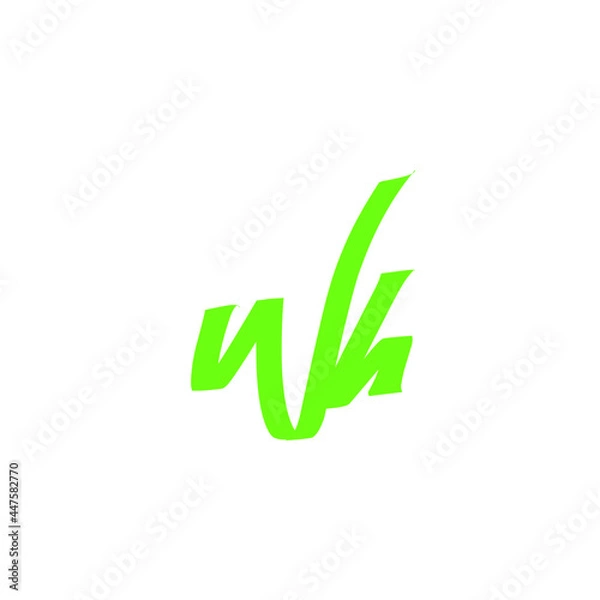 Obraz Wh handwritten logo for identity