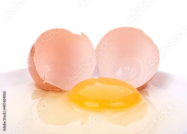 Obraz Eggs isolated on white background