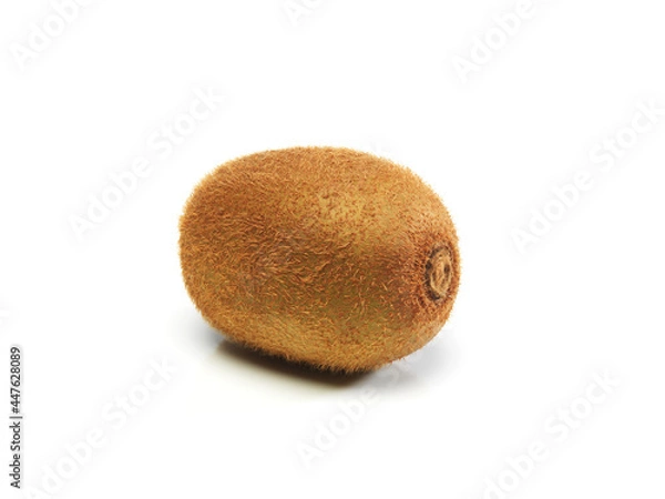 Fototapeta single kiwi isolated on white
