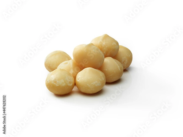 Fototapeta bunch of peeled macadamia nuts