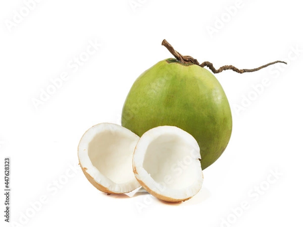 Fototapeta coconut cut half