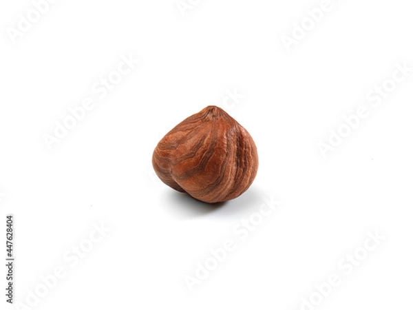 Fototapeta hazelnuts isolated on white background