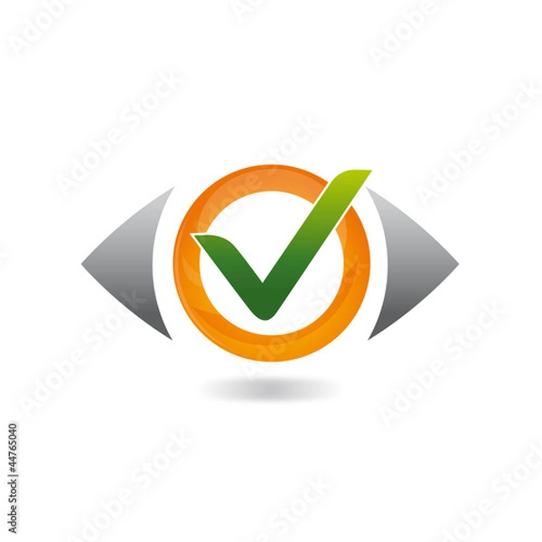 Obraz logo validation, oeil